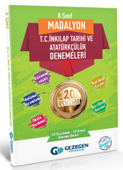 Gezegen 8. Sınıf TC İnkılap Tarihi ve Atatürkçülük Madalyon 20 Deneme Gezegen Yayınları