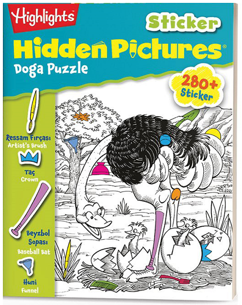 Dikkat Atölyesi Sticker Hidden Pictures 2'li Set 4-7 Yaş Dikkat Atölyesi Yayınları