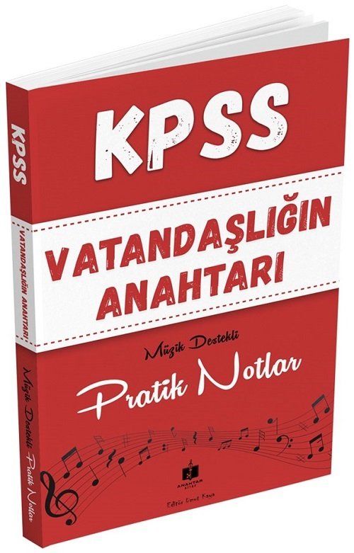 Anahtar Kitap KPSS Vatandaşlık Vatandaşlığın Anahtarı Müzik Destekli Pratik Notlar - Umut Kaya Anahtar Kitap