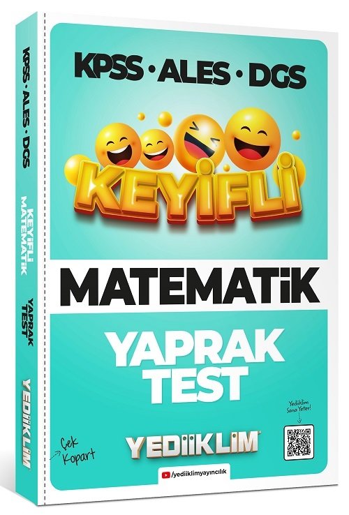 Yediiklim KPSS ALES DGS Matematik Keyifli Yaprak Test Yediiklim Yayınları