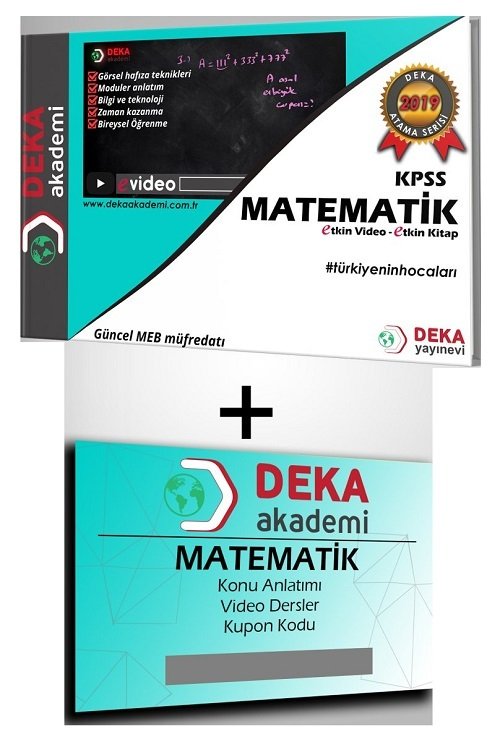 Deka Akademi 2019 KPSS Matematik Etkin Videolu Ders Notları Deka Akademi Yayınları