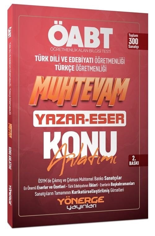 Yönerge ÖABT Türkçe-Türk Dili Edebiyatı Muhtevam Yazar Eser Konu Anlatımı Yönerge Yayınları