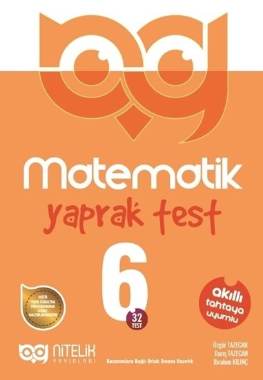 Nitelik 6. Sınıf Matematik Yaprak Test Nitelik Yayınları