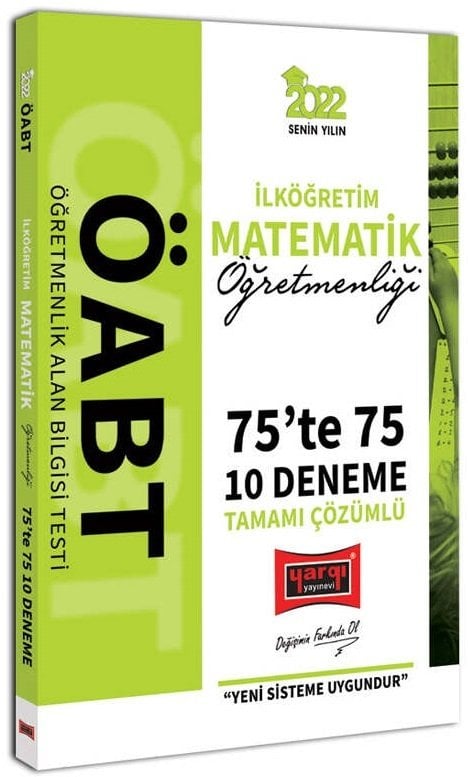 Yargı 2022 ÖABT İlköğretim Matematik Öğretmenliği 75 te 75 10 Deneme Çözümlü Yargı Yayınları