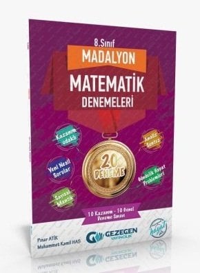 Gezegen 8. Sınıf Matematik Madalyon 20 Denemeleri Gezegen Yayınları