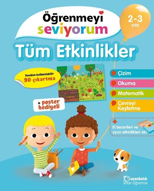 2-3 Yaş Öğrenmeyi Seviyorum - Tüm Etkinlikler Uçanbalık Yayınları