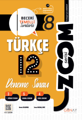 Günay 8. Sınıf LGS Türkçe Zoom 12 Deneme Günay Yayınları