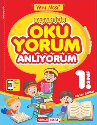 Kırmızı Beyaz 1. Sınıf Başarı İçin Okuyorum Anlıyorum Kırmızı Beyaz Yayınları