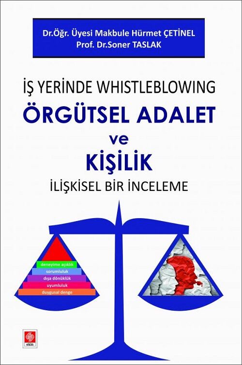 Ekin İş Yerinde Whistleblowing Örgütsel Adalet ve Kişilik İlişkisel Bir İnceleme - Makbule Hürmet Çetinel, Sonel Taslak Ekin Yayınları