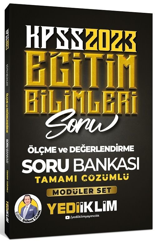 Yediiklim 2023 KPSS Eğitim Bilimleri Ölçme ve Değerlendirme Soru Bankası Çözümlü (Modüler Set İçerisindeki) Yediiklim Yayınları