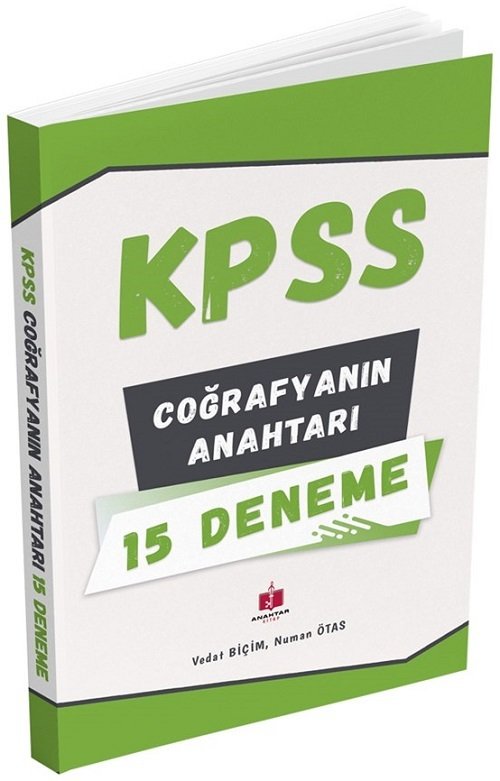 Anahtar Kitap KPSS Coğrafyanın Anahtarı 15 Deneme - Vedat Biçim, Numan Ötas Anahtar Kitap