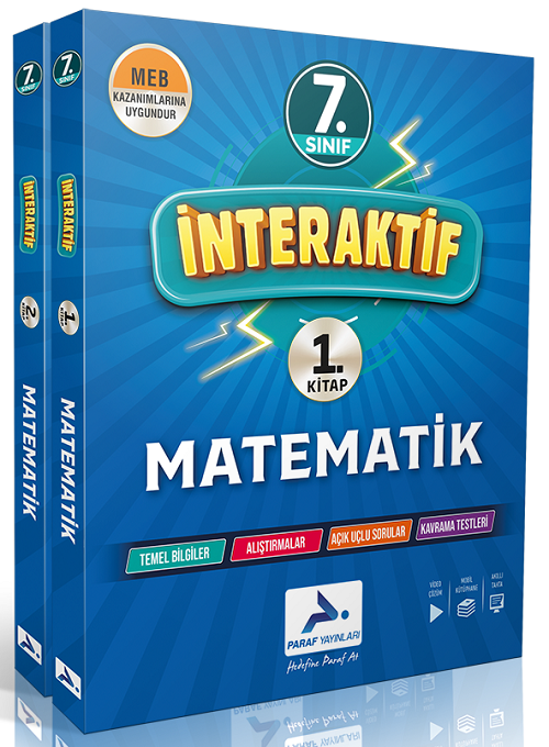 Paraf 7. Sınıf Matematik İnteraktif Soru Bankası Paraf Yayınları