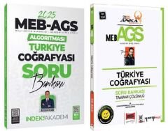 Yargı + İndeks 2025 MEB-AGS Türkiye Coğrafyası Soru Bankası 2 li Set Anka Serisi Yargı + İndeks Akademi Yayınları