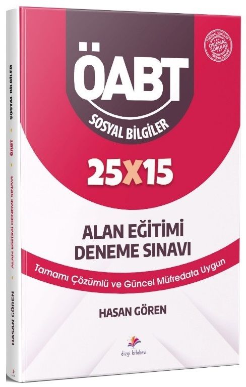 Dizgi Kitap ÖABT Sosyal Bilgiler Öğretmenliği Alan Eğitimi 25x15 Deneme - Hasan Gören Dizgi Kitap Yayınları