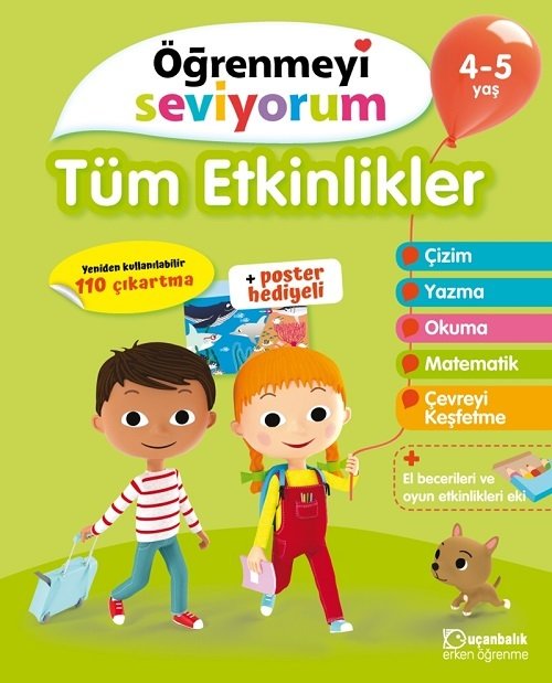 4-5 Yaş Öğrenmeyi Seviyorum - Tüm Etkinlikler Uçanbalık Yayınları