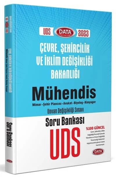 Data 2023 GYS ÜDS Çevre ve Şehircilik Bakanlığı Mühendis Soru Bankası Ünvan Değişikliği Data Yayınları