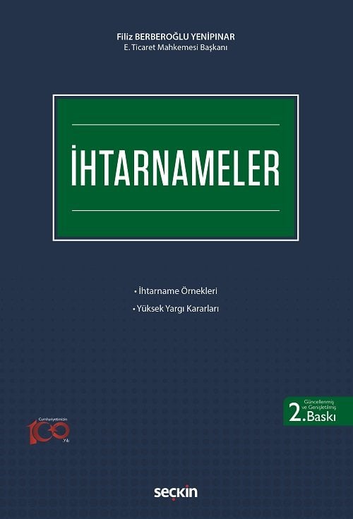 Seçkin İhtarnameler 2. Baskı - Filiz Berberoğlu Yenipınar Seçkin Yayınları