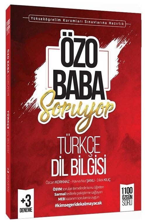 TK Eğitim KPSS TYT Özo Baba Soruyor Türkçe-Dil Bilgisi - Özcan Korkmaz TK Eğitim Yayınları