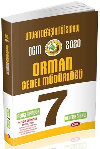 SÜPER FİYAT - Data 2020 GYS OGM Orman Genel Müdürlüğü 7 Deneme Ünvan Değişikliği Data Yayınları