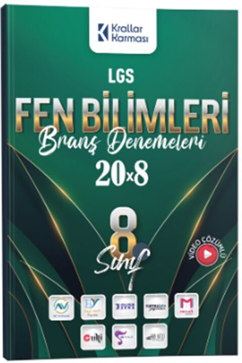 Krallar Karması LGS Fen Bilimleri 20x8 Branş Denemeleri Krallar Karması