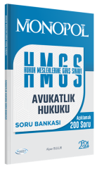 Monopol 2024 HMGS Avukatlık Hukuku Soru Bankası - Alper Bulur Monopol Yayınları