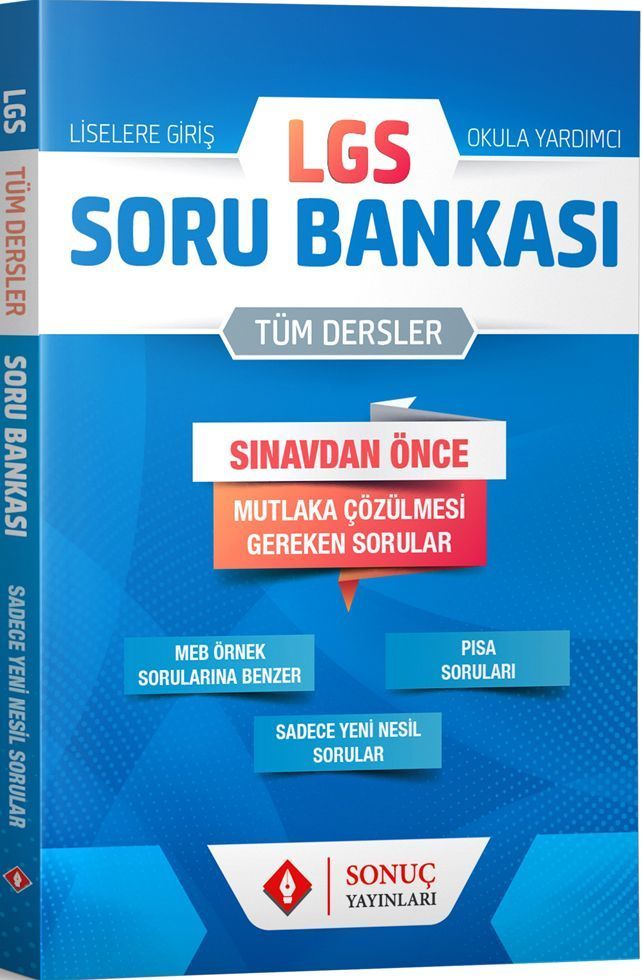 Sonuç LGS Tüm Dersler Soru Bankası Sonuç Yayınları