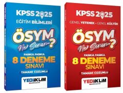 Yediiklim 2025 KPSS Eğitim Bilimleri + GYGK ÖSYM Ne Sorar 8+8 Deneme 2 li Set Yediiklim Yayınları