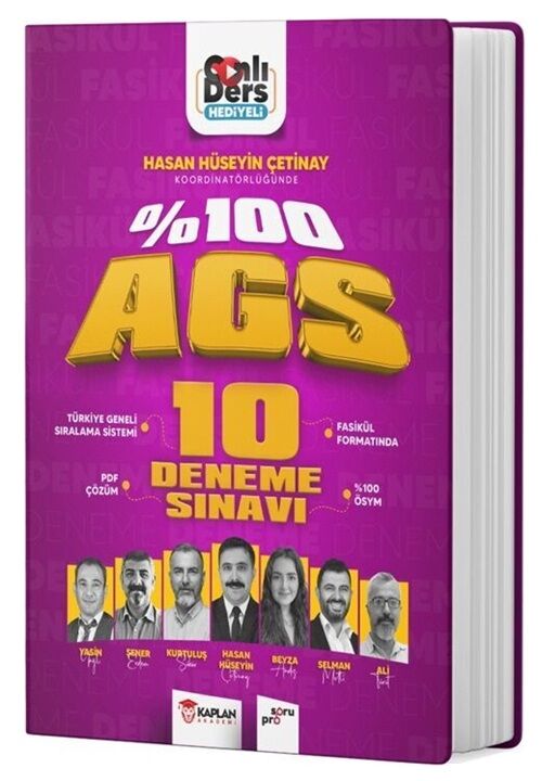 Kaplan Akademi MEB-AGS 10 Deneme Sınavı Çözümlü - Hasan Hüseyin Çetinay Kaplan Akademi