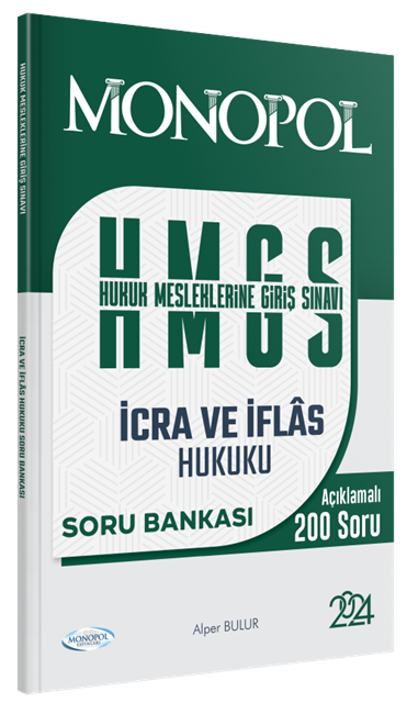 Monopol 2024 HMGS İcra ve İflas Hukuku Soru Bankası - Alper Bulur Monopol Yayınları