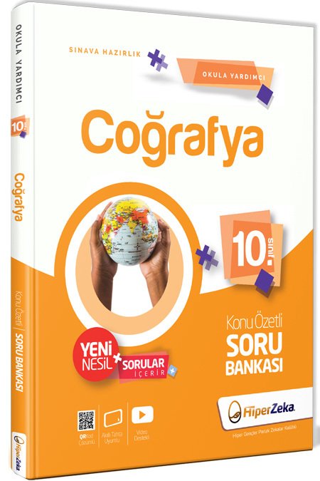 Hiper Zeka 10. Sınıf Coğrafya Konu Özetli Soru Bankası Hiper Zeka Yayınları