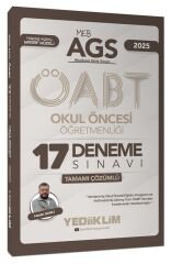 Yediiklim 2025 ÖABT MEB-AGS Okul Öncesi Öğretmenliği 17 Deneme Çözümlü - Hasan Sanlı Yediiklim Yayınları