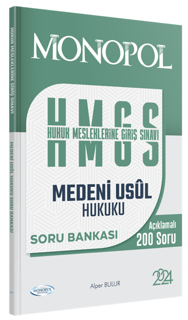 Monopol 2024 HMGS Medeni Usul Hukuku Soru Bankası - Alper Bulur Monopol Yayınları