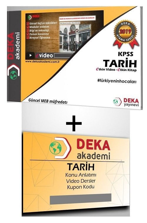 Deka Akademi 2019 KPSS Tarih Etkin Videolu Ders Notları Deka Akademi Yayınları