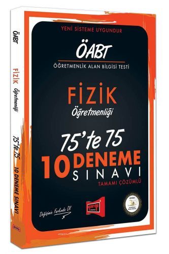 SÜPER FİYAT - Yargı 2019 ÖABT Fizik Öğretmenliği 75 te 75 10 Deneme Sınavı Yargı Yayınları