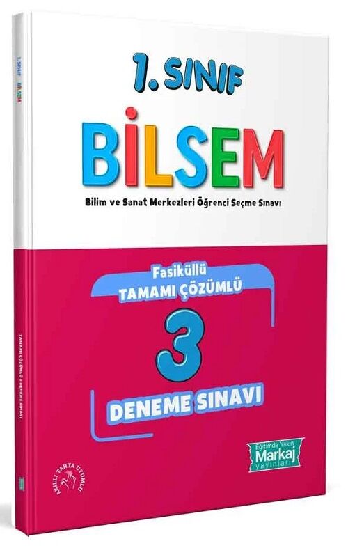 Markaj 1. Sınıf BİLSEM Hazırlık 3 Fasikül Deneme Markaj Yayınları