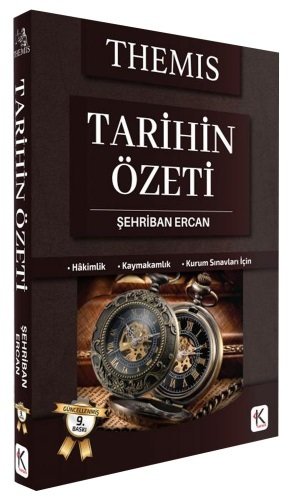 SÜPER FİYAT - Kuram THEMİS Hakimlik Kaymakamlık KPSS Tarihin Özeti 9. Baskı - Şehriban Ercan Kuram Kitap