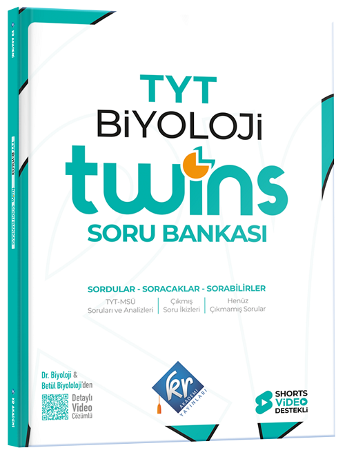 KR Akademi YKS TYT Biyoloji Twins Soru Bankası Çözümlü KR Akademi