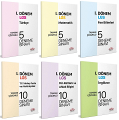 Editör 8. Sınıf LGS Tüm Dersler 1. Dönem 45 Deneme 6 lı Set Editör Yayınları