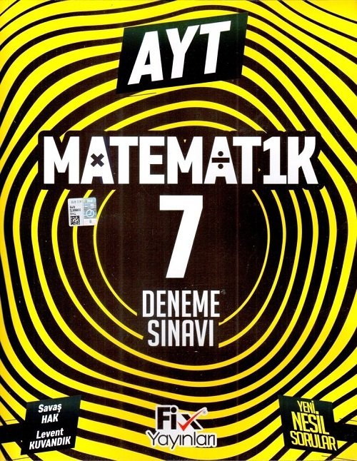 Fix Yayınları YKS AYT Matematik 7 Deneme Fix Yayınları