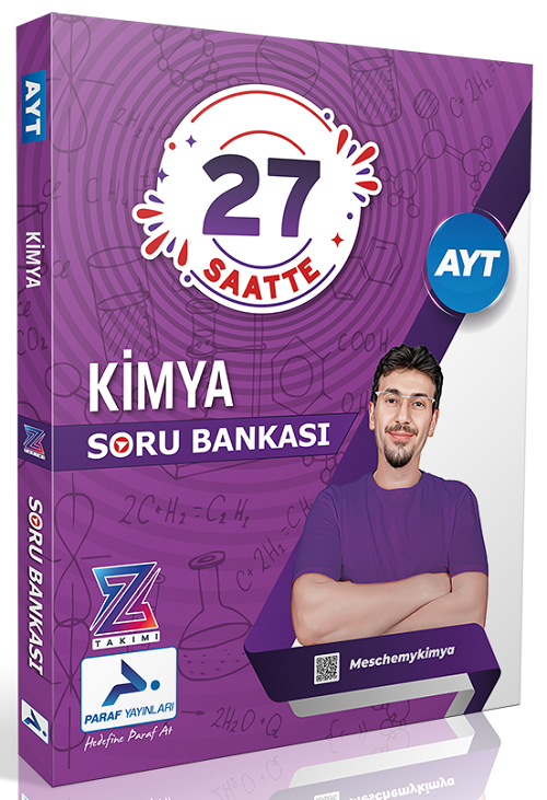 Paraf YKS AYT Kimya Z Takımı 27 Saatte Soru Bankası Paraf Yayınları