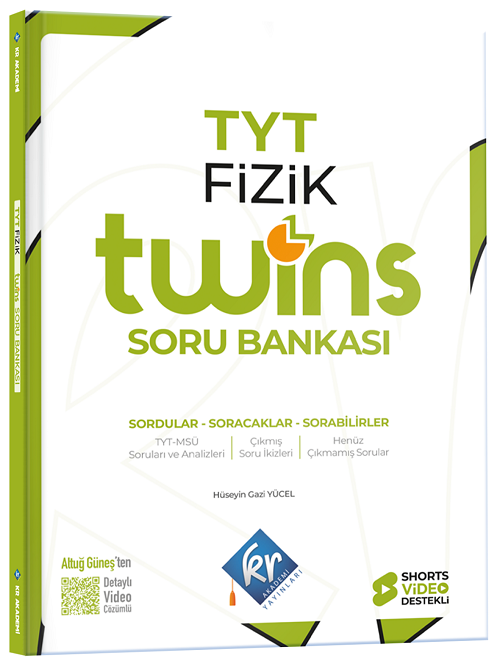 KR Akademi YKS TYT Fizik Twins Soru Bankası Çözümlü KR Akademi