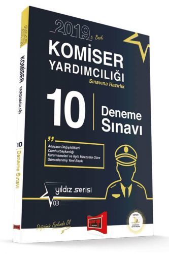 SÜPER FİYAT - Yargı 2019 Komiser Yardımcılığı 10 Deneme Sınavı Yargı Yayınları