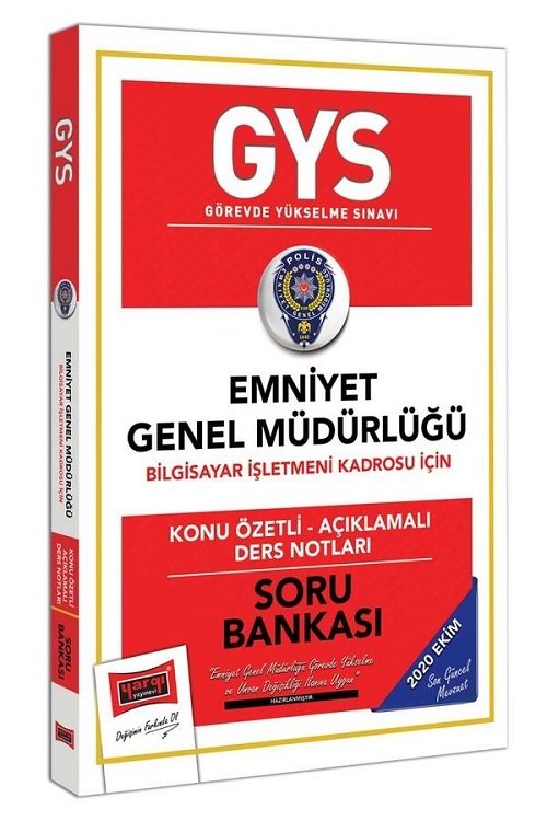 Yargı 2020 GYS Emniyet Genel Müdürlüğü Bilgisayar İşletmeni Kadrosu Konu Özetli Soru Bankası Görevde Yükselme Yargı Yayınları