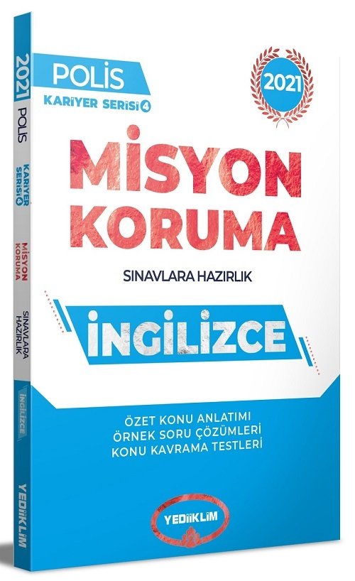 Yediiklim 2021 Polis Misyon Koruma Sınavı İngilizce Kitabı Yediiklim Yayınları