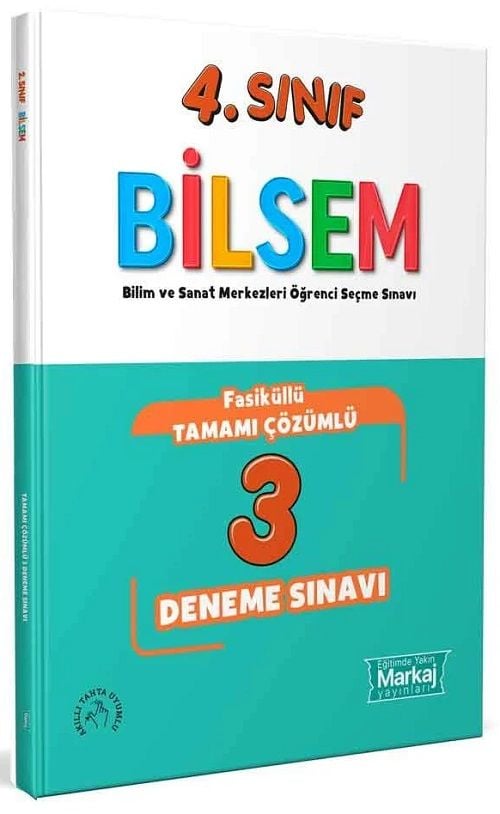 Markaj 4. Sınıf BİLSEM Hazırlık 3 Fasikül Deneme Markaj Yayınları