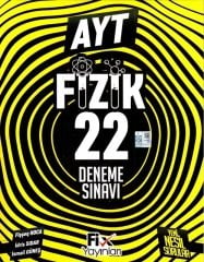 Fix Yayınları YKS AYT Fizik 22 Deneme Fix Yayınları