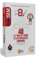 İsem 8. Sınıf Farklı İsem İnkılap Tarihi ve Atatürkçülük 40 Deneme İsem Yayıncılık