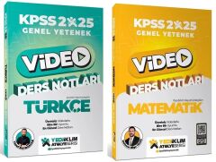 Yediiklim 2025 KPSS Türkçe+Matematik Atölye Video Ders Notları 2 li Set Yediiklim Yayınları