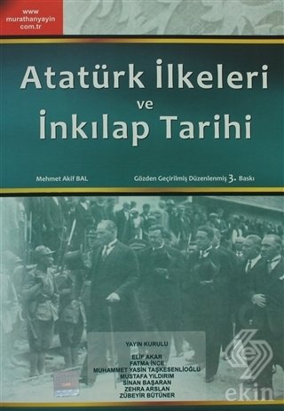 Murathan Atatürk İlkeleri ve İnkılap Tarihi - Mehmet Akif Bal Murathan Yayınları