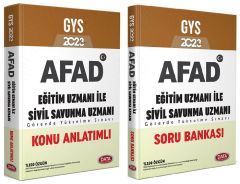 Data 2023 GYS AFAD Eğitim ve Sivil Savunma Uzmanı Konu + Soru 2 li Set Görevde Yükselme Data Yayınları